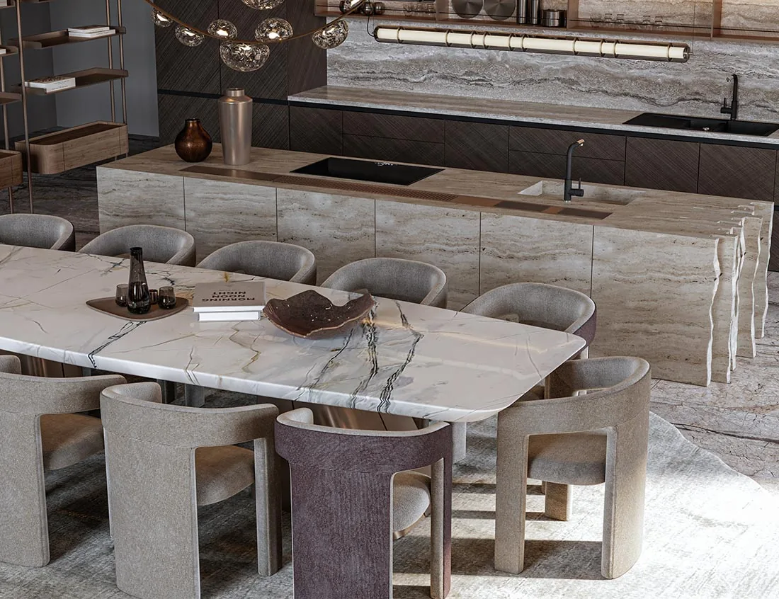 Golf Homes Villa kitchen in Arabian Ranches